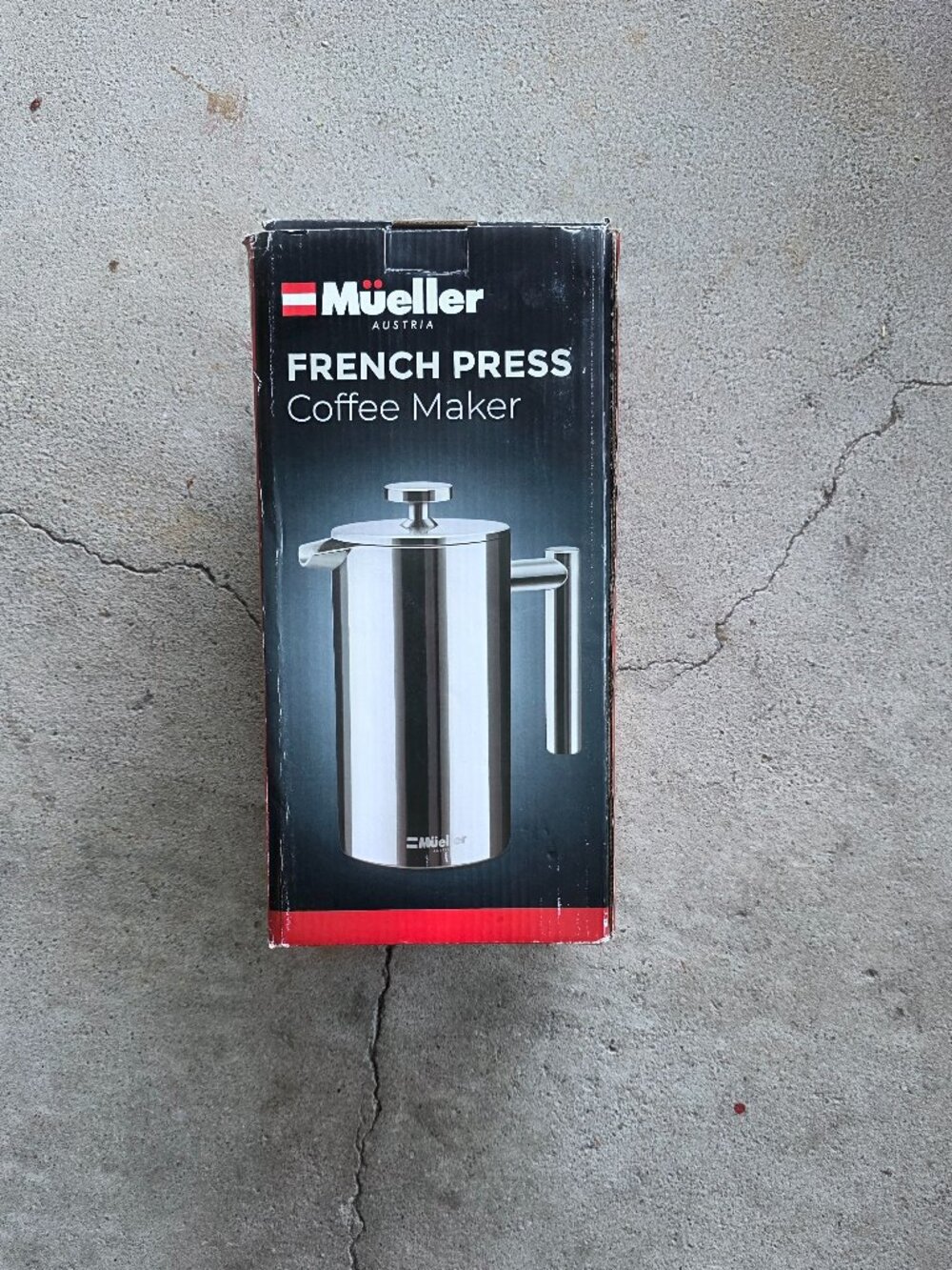 MUELLER Stainless Steel French Press Coffee Maker NIB